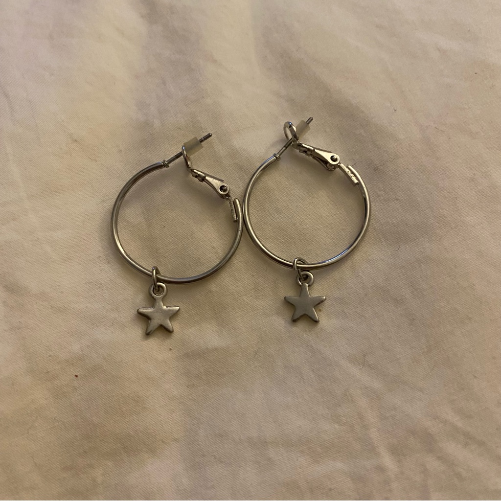 Star Hoop Earrings 10$